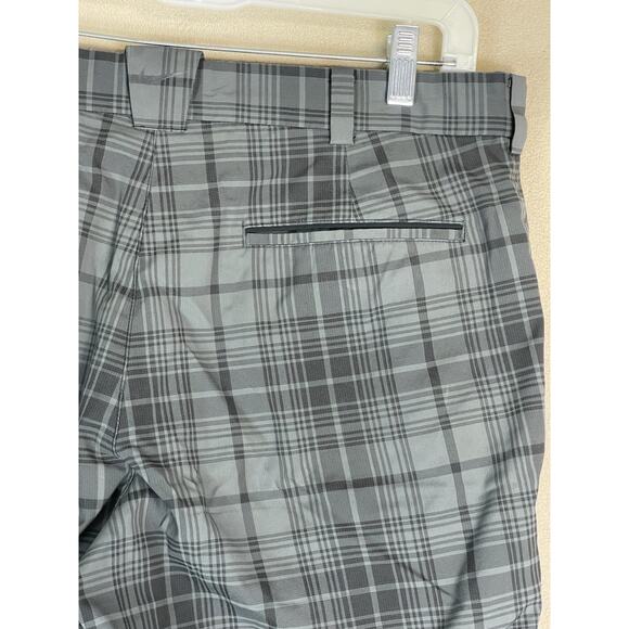Nike Golf Pants Mens 32x32 Gray Plaid Tour Performance Dri Fit Straight Leg Pant - Picture 9 of 13